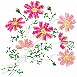 Flowers And Tree Embroidery Design 2 Flowers And Tree Embroidery Design 2